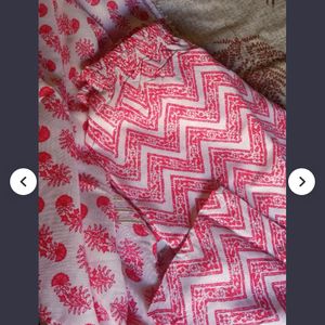 Pink Kurta Pant Set