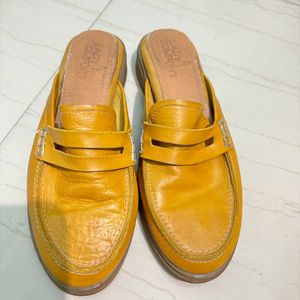 Vibrant Yellow Flat Shoe