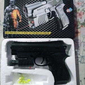 New Toy Gun With Laser Bullets No Box