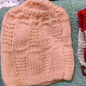 Woollen Caps (Set Of 5), New Born To 12 Mon