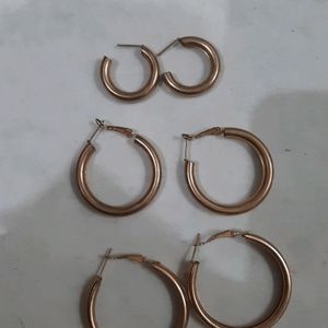 Pair Of 3 Earrings Set