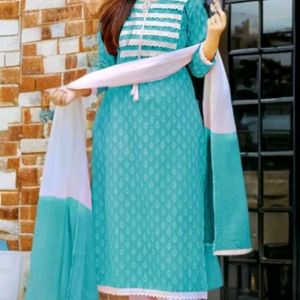 New with Tag Kurta Pant Dupatta Set XL