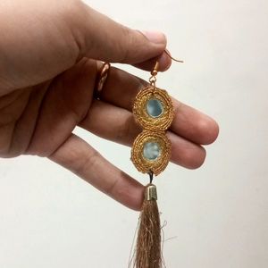 Handmade Lace Choker With Earring