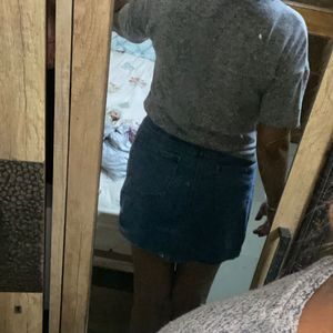 Short Denim Skirt