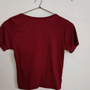 Red Crop Top