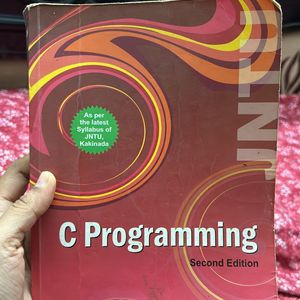 C PROGRAMMING SECOND EDITION BOOK