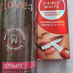 Tooth Paste And Teeth Whitener Combo