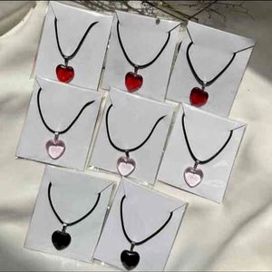 Heart Pinterest Necklace Red Pendant