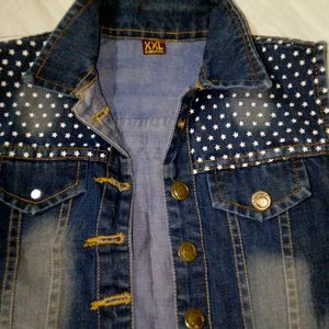 Sleeveless Denim Jacket