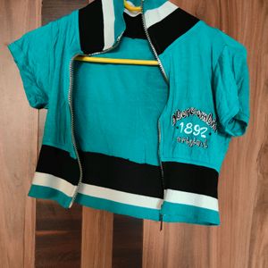 Sea Green Cropped Jacket (Women's)