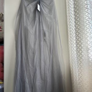 Zara Gathered Tulle Cape