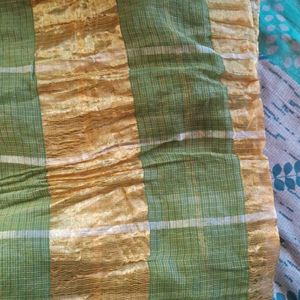 Today Offer! Olive Green Beautiful Saree