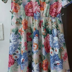 New Brand Beautiful  Floral Frock 44 Size