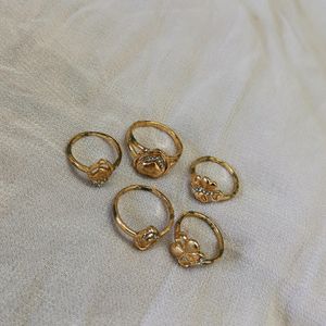 5 Small Girls Rings Totally New