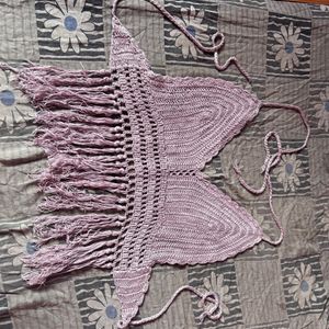 Lavender Crochet Beach Wear