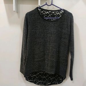 Grey Wool Top