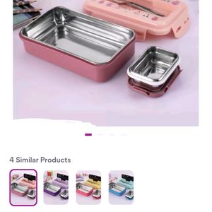 Pack Of 3 Stainless Steel Lunch Box...♥️