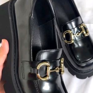 Chain Detailed Black Chunky Loafers ✨🖤