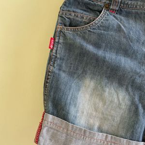 Washed / Shades Denim Shorts