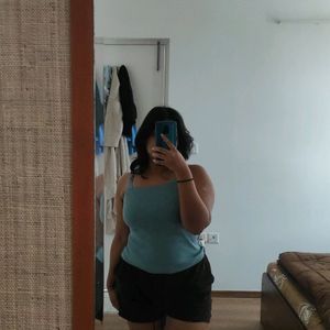 Blue Sleeveless Top