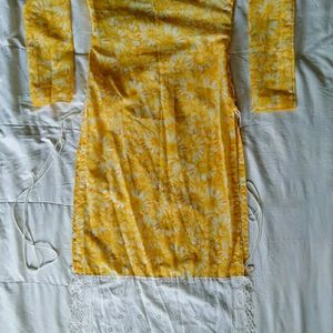 Yellow Fancy Kurti