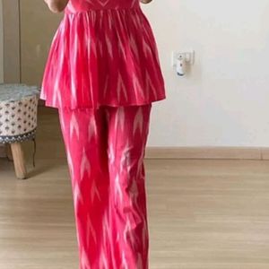 Co-ord Set Pink Without Belt