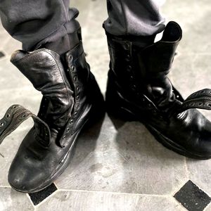 Military leather army boots Ukrainian 2000s 👢