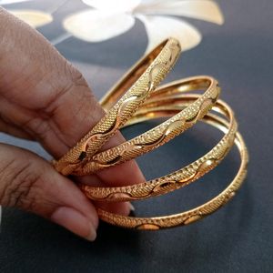 Gold Brass Bangles