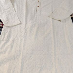 White Kurta For Man