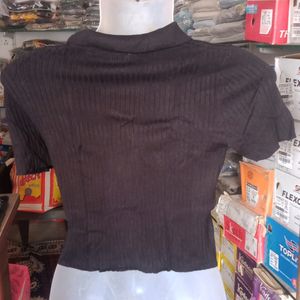 Korean Semi Winter Crop Top