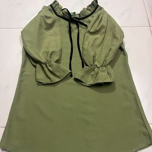 Cute Olive Green Top