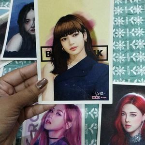 Black Pink Photo Cards 🖤💗