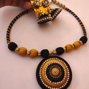 Black Beautiful Silk Thread Jewelry