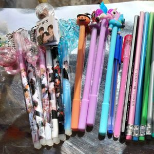 Cute&Amazing BTS Pen&Pencil With Topper, Set Of 20
