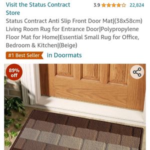 Anti Slip Front Door Mat Pack Of 2