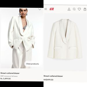 H&M Shawl Collared Blazer