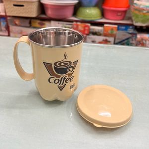 Steel Mug With Lid (1 Piece)