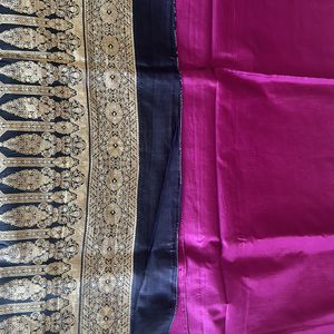 Elegant Pure Silk Saree With Peticoat