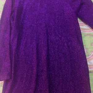 Very Beautiful Purple Shimmer Lycra Top