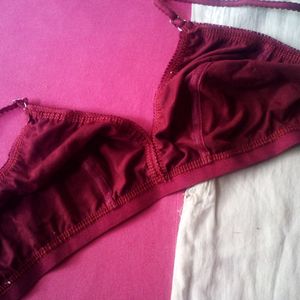 New Dori Bra Maroon Colour Unused