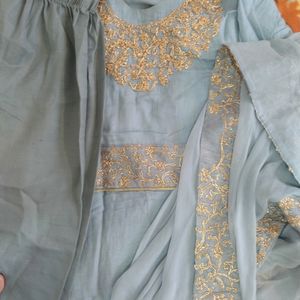 Anarkali With Palazzo And Duppata