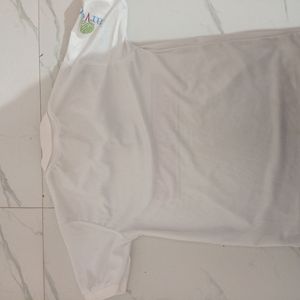 Girls White  T-Shirt