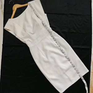 White Formal/office Dress