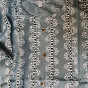 Grayish Blue Kurti