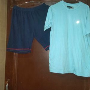 Men T Shirt And Nikker Combo Mediym