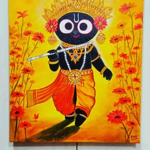 Shri Jaggannath Handmade Painting (14"×18")