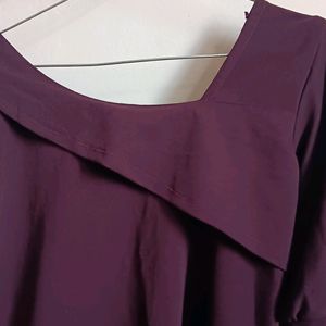 Wine Or Burgundy Colour Top Size L