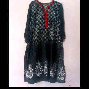 Black And White Kurta From Global Desi