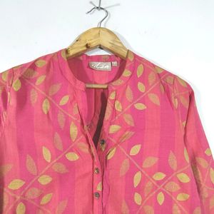 Pink Printed Kurta (Women's)