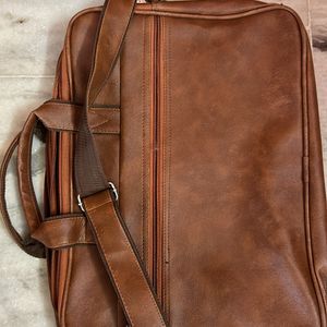 Sapphire Leather Laptop Bag For Men And Women